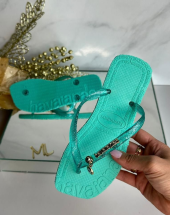 Chinelo Havaianas Slim Glitter Olho Grego Atacado na Rua 44 Goiânia