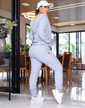 Conjunto de Frio Feminino Elegante Cinza Atacado na Rua 44 Goiânia