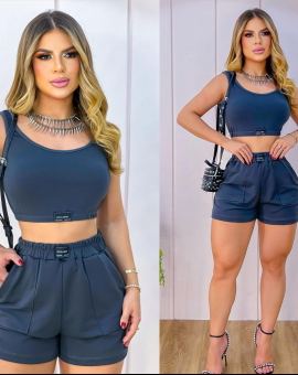 Conjunto Moletinho Short e Blusa