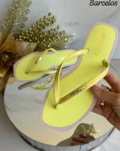 Sandalia Arezzo Rasteira Bico Quadrado Estilo Melissa Atacado na Rua 44 Goiânia