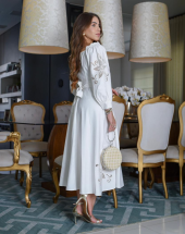 Vestido Branco Casamento com Manga Bordado Atacado na Rua 44 Goiânia