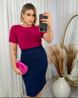 Blusa sem Estampa Moda Evangélica