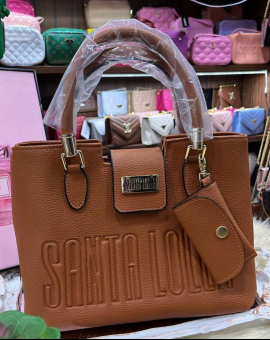 Bolsa de Couro Feminina Grande Santa Lolla