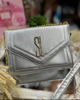 Bolsa de Festa Prata Santa Lolla