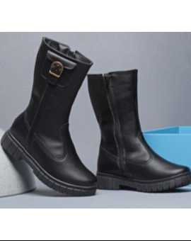 Bota Feminina Tratorada com Zíper