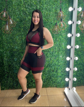 Conjunto Feminino Fitness Short e Top