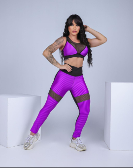 Conjunto Fitness Feminino Top e Calça