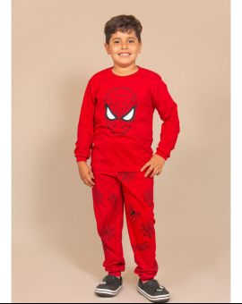 Pijama Homem Aranha Camisa e Calça Estampado