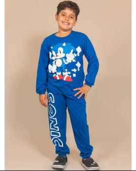 Pijama Infantil Menino Manga Longa e Calça