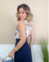 Regata Elegante Feminina Estampada Atacado na Rua 44 Goiânia