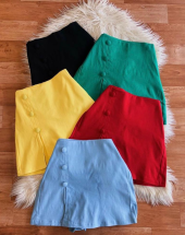 Saia Curta com Botões Laterais Atacado na Rua 44 Goiânia