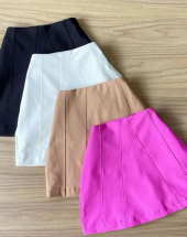 Saia Curta com Elastano Casual Atacado na Rua 44 Goiânia