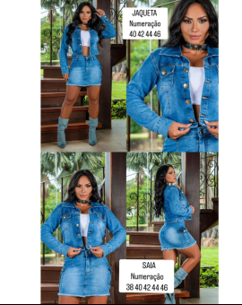 Saia Jeans Curta Clara