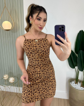 Vestido Curto Básico Com Alcinha Atacado na Rua 44 Goiânia