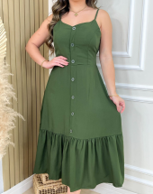 Vestido Longuete Três Marias Liso Atacado na Rua 44 Goiânia