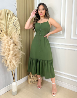 Vestido Longuete Três Marias Liso