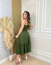 Vestido Longuete Três Marias Liso Atacado na Rua 44 Goiânia