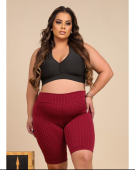 Bermuda Ciclista Plus Size Jacar