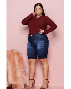 Bermuda Ciclista Plus Size Moda Maior