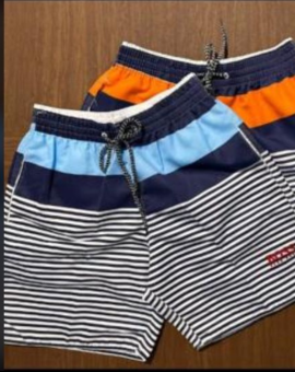 Bermuda Mauricinho Curta Listrada Masculina