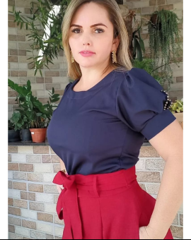 Blusa Social Manga Bufante Lisa