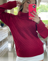 Blusa Suéter Feminino com Ombro Caído Liso Atacado na Rua 44 Goiânia