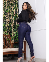 Calça Feminina Jeans Lavagem Escura Básica Atacado na Rua 44 Goiânia