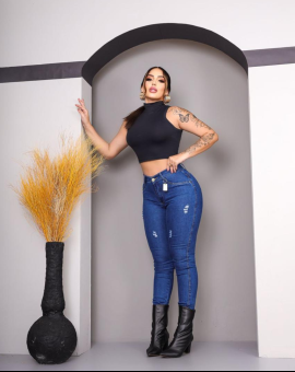 Calça Jeans Feminina Moda Country