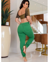 Calça Jeans Feminina Tradicional Colorida Atacado na Rua 44 Goiânia