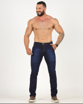 Calça Jeans Masculina Reta Básica