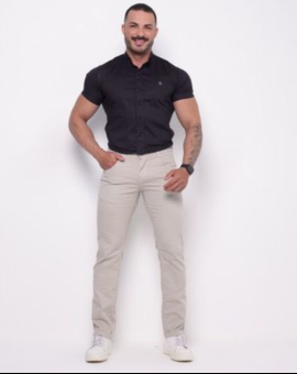 Calça Masculina Corte Reto Elegante