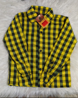Camisa Infantil Xadrez Manga Longa