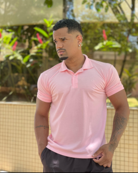 Camisa Masculina Polo em Algodão