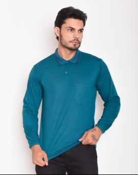 Camisa Polo Masculina Manga Longa
