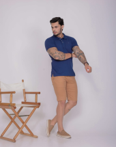 Camisa Polo Masculina sem Estampa Atacado na Rua 44 Goiânia