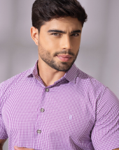 Camisa Social Masculina Manga Curta Atacado na Rua 44 Goiânia