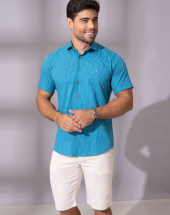 Camisa Social Masculina Micro Xadez Atacado na Rua 44 Goiânia