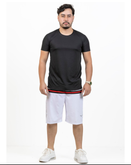 Camiseta Dry Fit Básica Preta Masculina