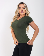 Camiseta Feminina Algodão Egípcio Básica Atacado na Rua 44 Goiânia