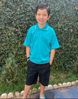 Camiseta Infantil Polo para Menino sem Estampa