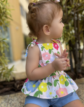 Conjuntinho Infantil Menina Verão Atacado na Rua 44 Goiânia