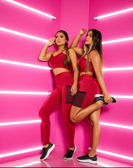 Conjunto Academia Zero Transparência Feminino