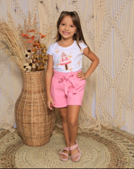Conjunto de Menina Roupa Infantil Feminina
