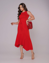 Conjunto Feminino Cropped e Saia Sereia Algodão Atacado na Rua 44 Goiânia