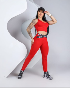 Conjunto Fitness Feminino Legging e Top