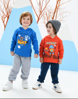 Conjunto Inverno Moletom Menino Personagens