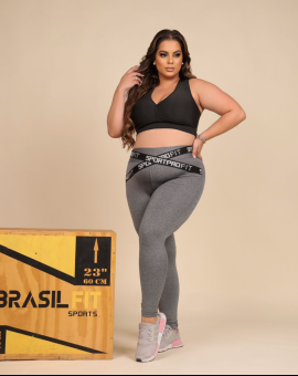Conjunto Plus Size Academia Levanta Bumbum