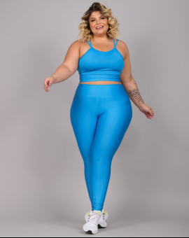 Conjunto Plus Size de Academia Calça e Cropped