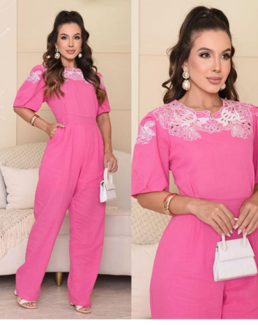 macacao-de-linho-com-aplique-de-renda-elegante-atacado-rua-44-goiania 