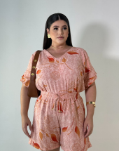 Macaquinho Plus Size Estampado Atacado na Rua 44 Goiânia